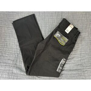 Lee Men's Extreme Comfort Khaki Pants Black 29W X 30L
